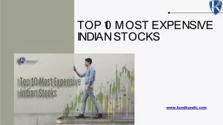 Top 10 most Expensive Indian Stocks