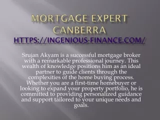 mortgage expert Canberra