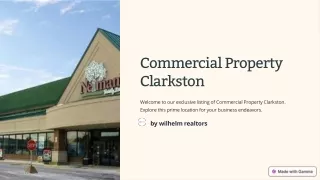 Commercial Property in Clarkston: Explore Amazing Deals on Real Estate