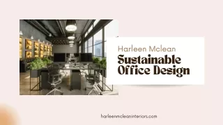 Sustainable Office Design: Create a Green Future
