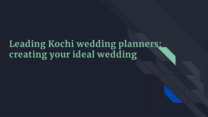 leading kochi wedding planners creating your ideal wedding