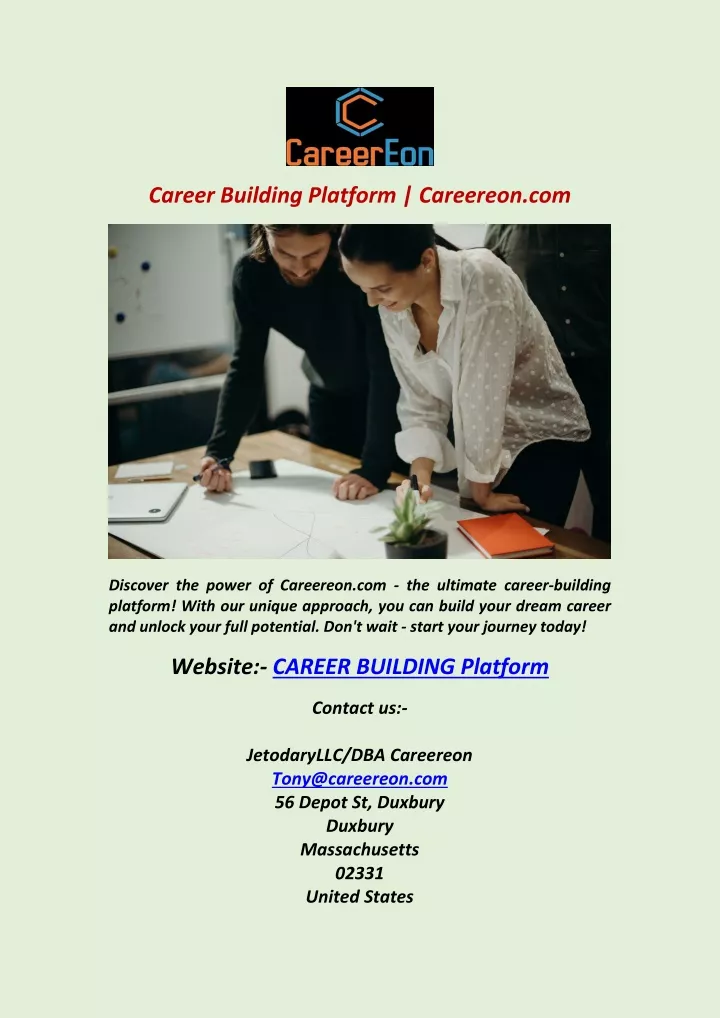 career building platform careereon com