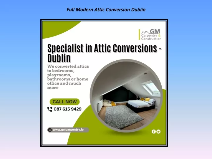 full modern attic conversion dublin