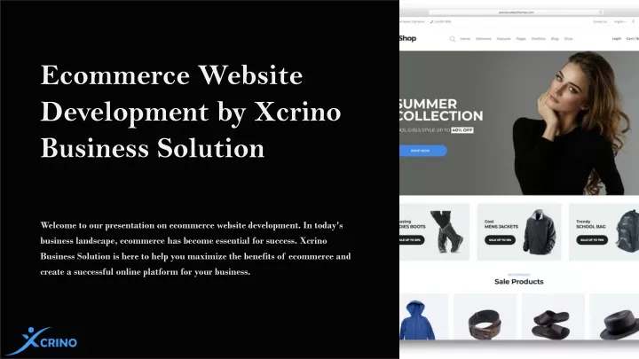 ecommerce website development by xcrino business