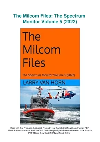 eBook DOWNLOAD The Milcom Files The Spectrum Monitor Volume 5 (2022)