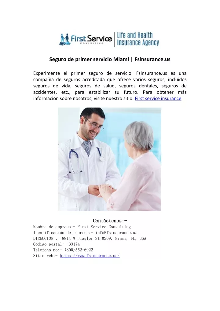 seguro de primer servicio miami fsinsurance us