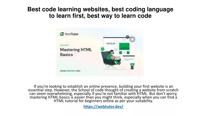 PPT - Best Code Learning Websites, Best Coding Language To Learn First ...