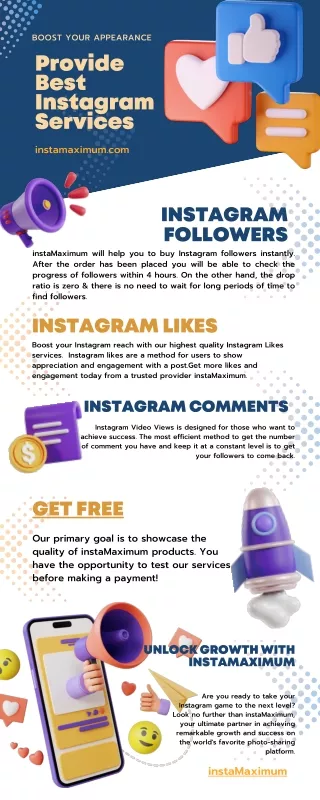 Provide Best Instagram Services