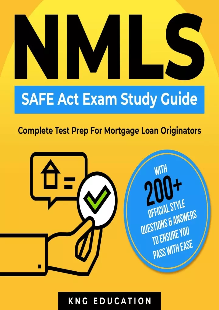 PPT PDF_ NMLS Safe Act Exam Study Guide Complete Test Prep for