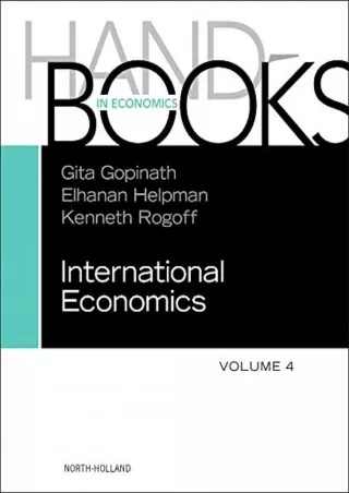 Read ebook [PDF] Handbook of International Economics (Volume 4)