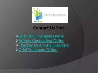 Best CBT Therapist Online