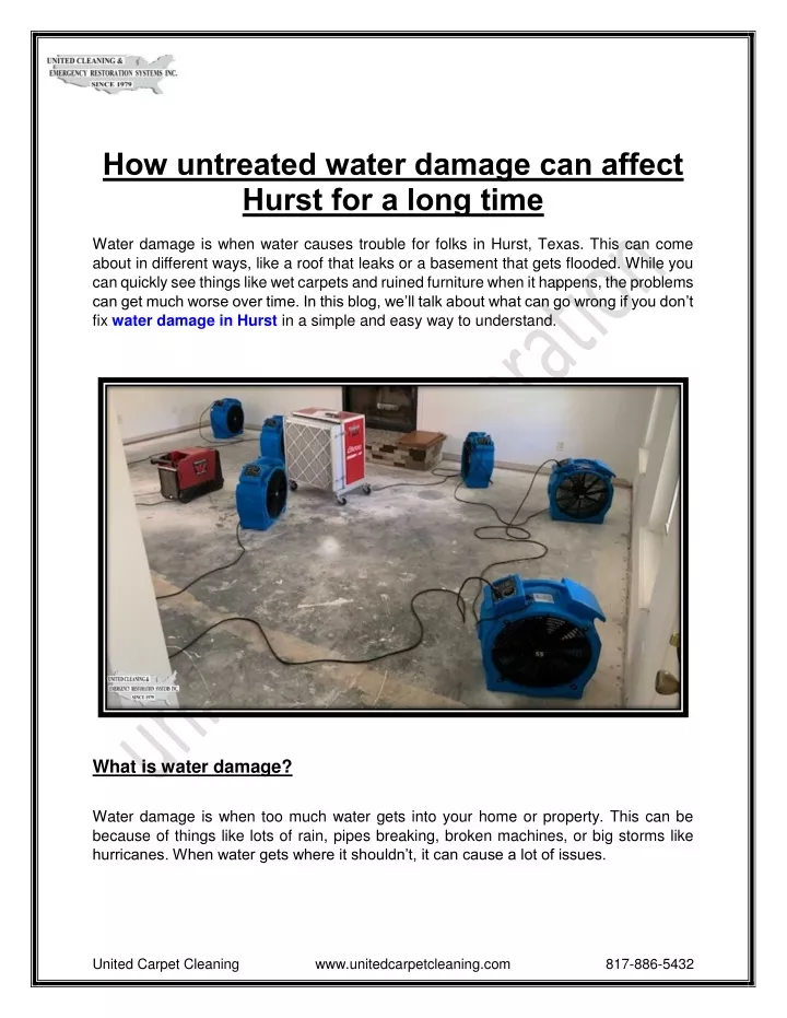 how untreated water damage can affect hurst