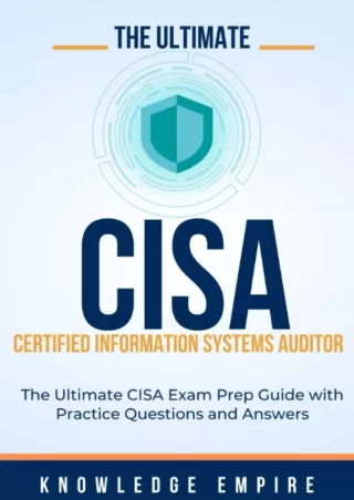 get [PDF] Download The Ultimate Certified Information Systems Auditor (CISA) Exam Prep Guide With