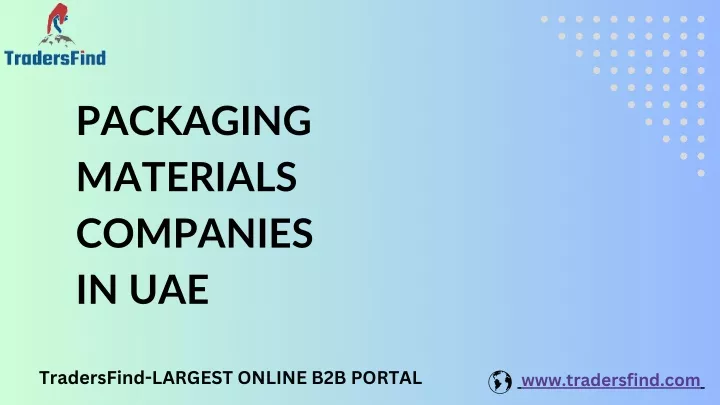 packaging materials companies in uae