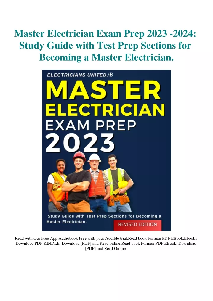 PPT DOWNLOAD PDF Master Electrician Exam Prep 2023 2024 Study Guide
