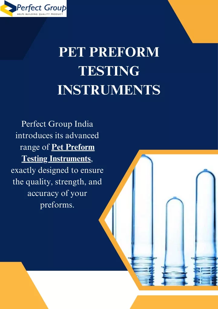 pet preform testing instruments