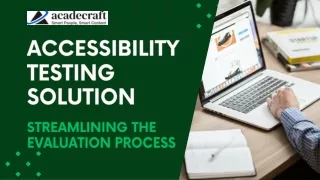 accessibility testing solution