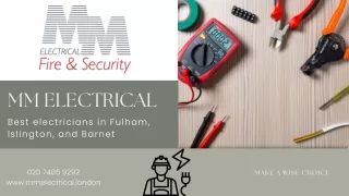 Best electricians in Fulham, Islington, and Barnet