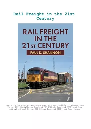 [PDF] eBooks Rail Freight in the 21st Century