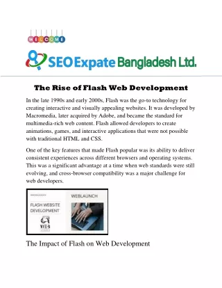 The Rise of Flash Web Development