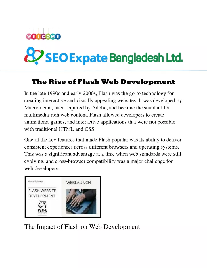 the rise of flash web development