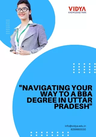 navigating your way to a bba degree in uttar