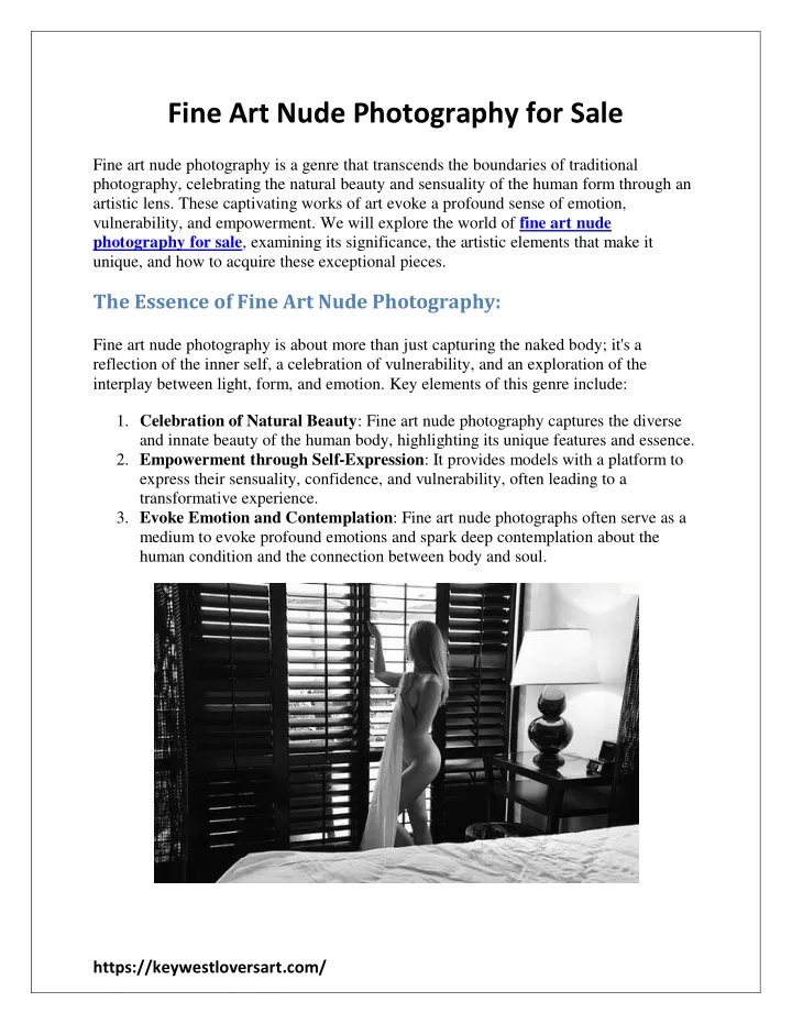 fine art nude photography for sale