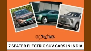 7 Seater Electric SUV Cars in India