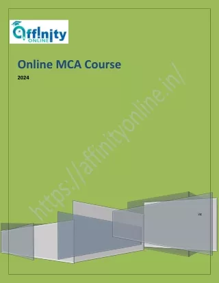 online mca course