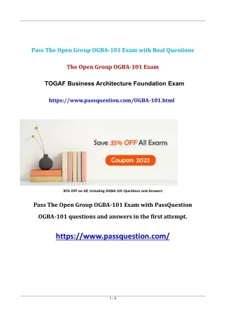 pass the open group ogba 101 exam with real