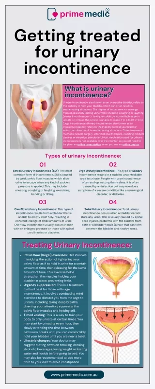 Getting treated for urinary incontinence