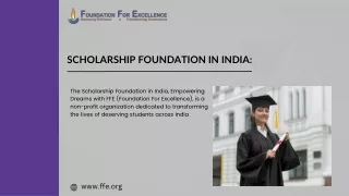 Scholarship Foundation in India