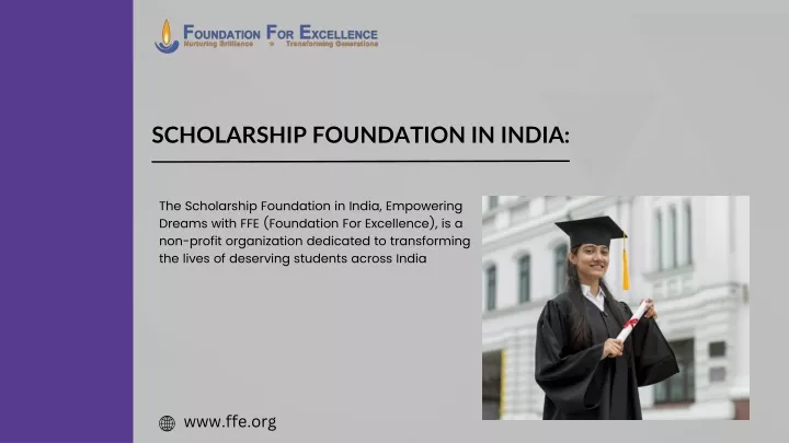 scholarship foundation in india