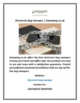 electronic bug sweeper sweeping co uk