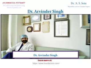 Dr Arvinder Singh