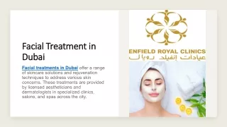 Facial Treatment in Dubai