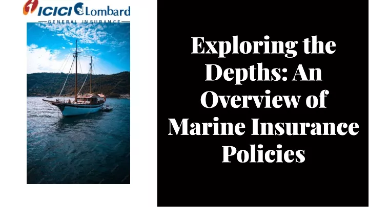 exploring the depths an overview of marine
