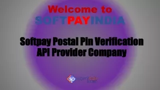 Softpay Postal Pin Verification API Provider Company