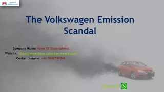 The Volkswagen Emission Scandal