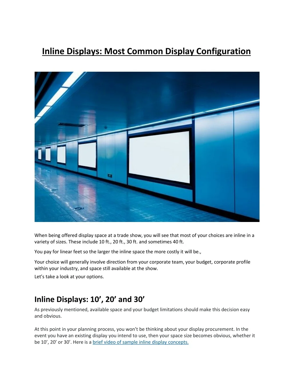 PPT - Discover the Most Common Inline Display Configurations for Trade ...