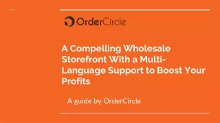 A Compelling Wholesale Storefront With a Multi-Language Support to Boost Your Profits