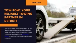 Reliable Towing for Flatbed, Dead Battery, and Gas Refill from Tow-Tow