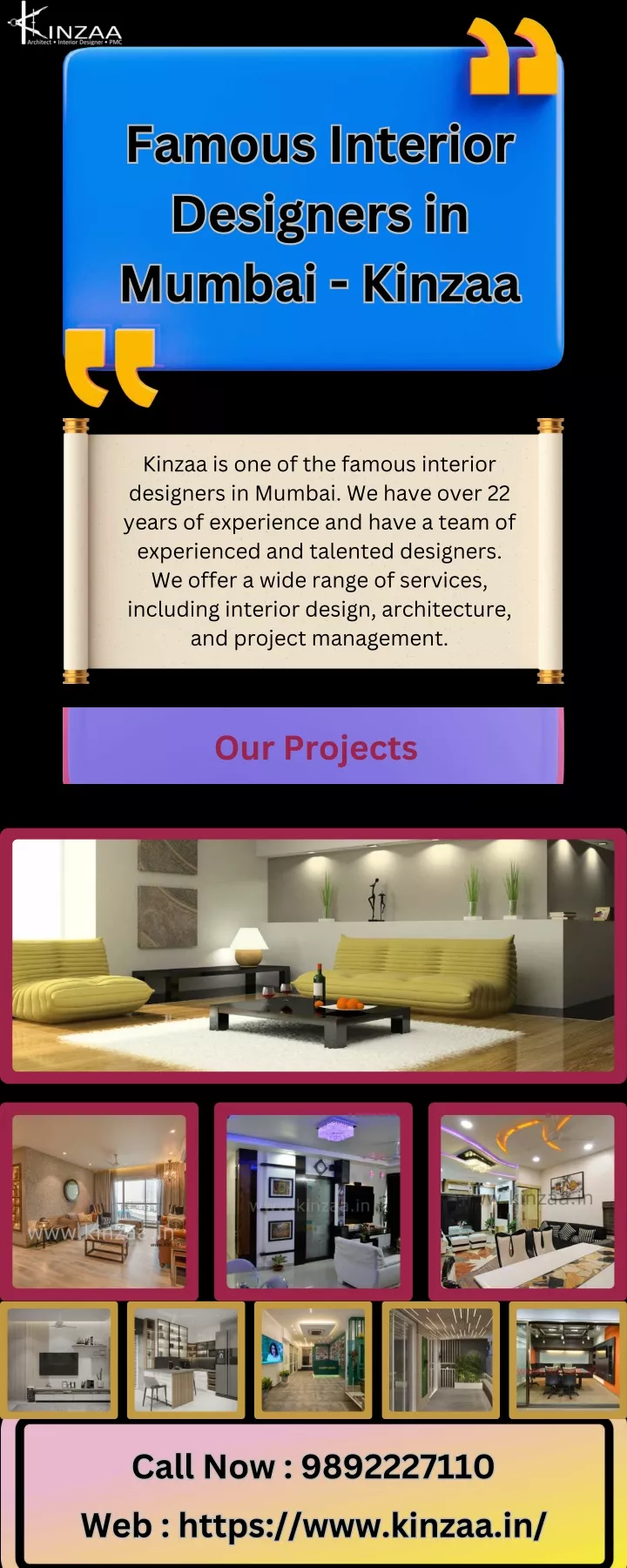 famous interior designers in mumbai kinzaa mumbai