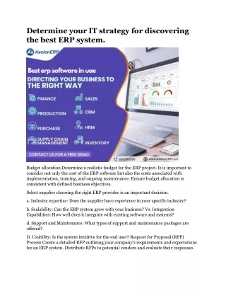 determine your it strategy for discovering