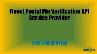 Finest Postal Code Verification API Service Provider in India