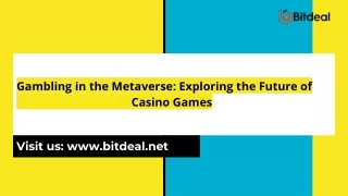 Gambling in the Metaverse_ Exploring the Future of Casino Games - Metaverse Casino Game Development