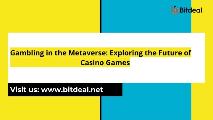 gambling in the metaverse exploring the future of casino games