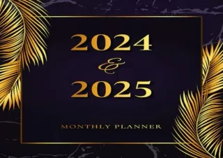 (PDF)FULL DOWNLOAD Monthly Planner 2024-2025: 2 Year Calendar with Inspirational Quotes large organizer and Schedule 8.5