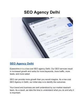 SEO Agency Delhi