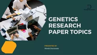 Genetics Research Paper Topics
